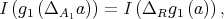 I (g1 (ΔA1a )) = I (ΔRg1 (a )) , 